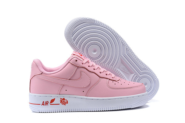 Women's Air Force 1 Low Top Pink Shoes 086